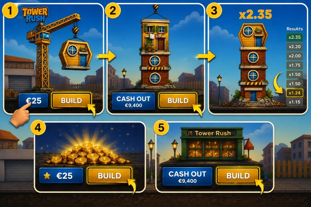 Tower Rush gioco con soldi veri